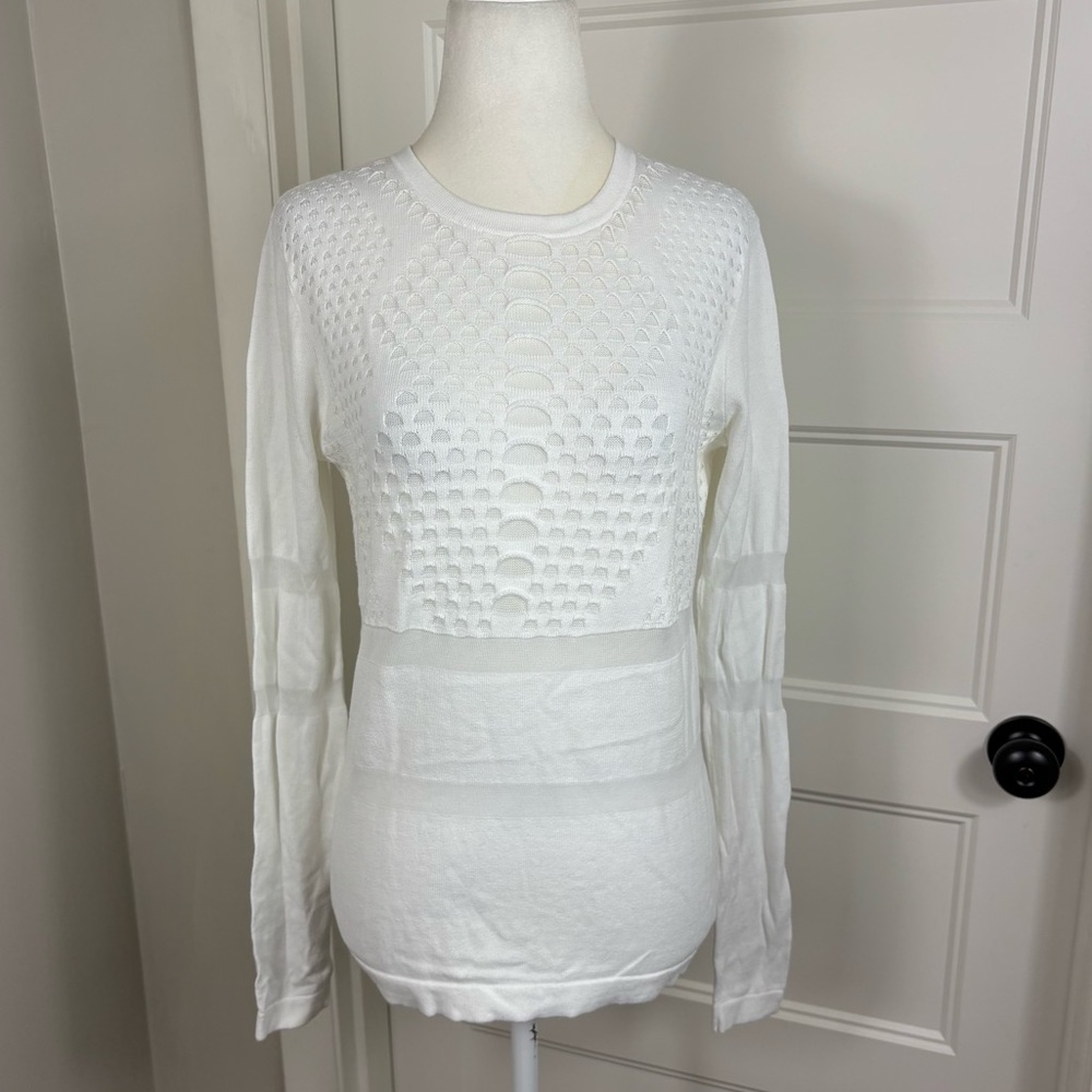 Cotton by Autumn Cashmere‎ White Sweater Size S